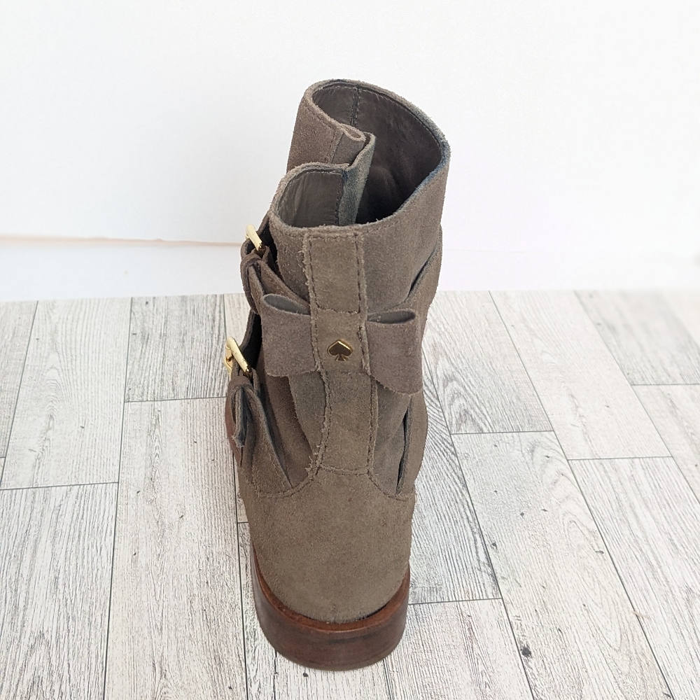 Kate Spade Sabina taupe suede boots - Picture 11 of 16